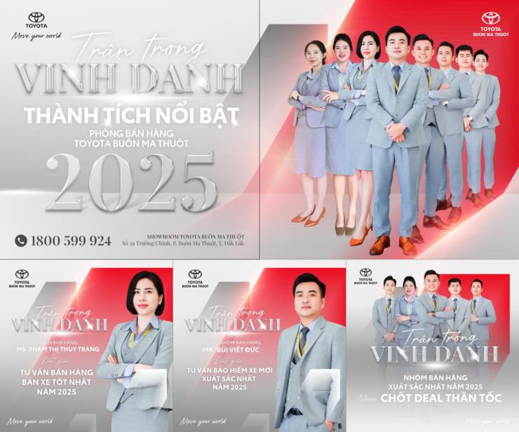 VINH DANH THÀNH TÍCH XUẤT SẮC 2025 TẠI TOYOTA BUÔN MA THUỘT