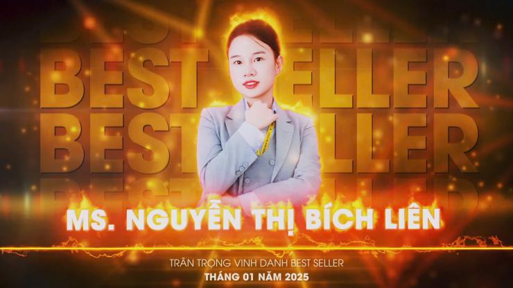 VINH DANH BEST SELLER THÁNG 1/2025 – MS. NGUYỄN THỊ BÍCH LIÊN