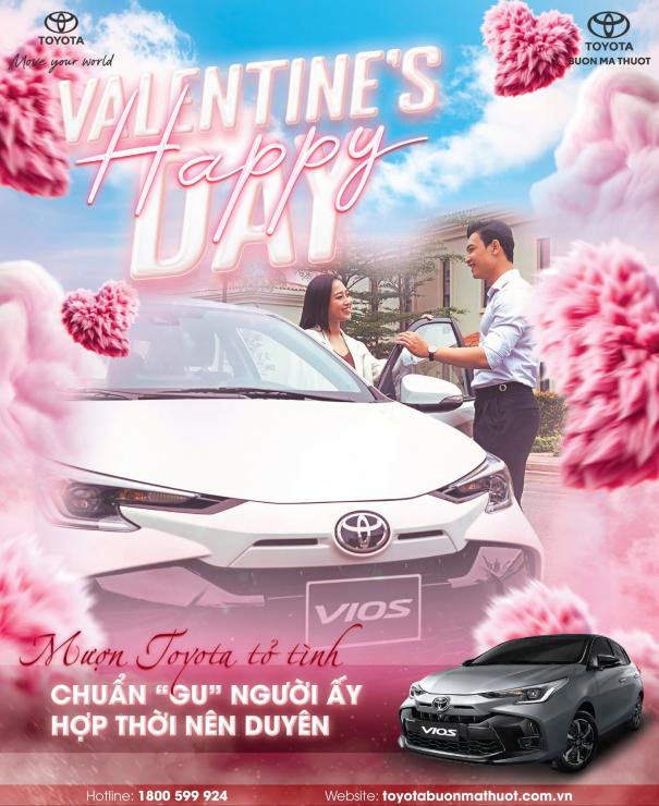 GHI DẤU ẤN LÃNG MẠN MÙA VALENTINE 2025 CÙNG TOYOTA