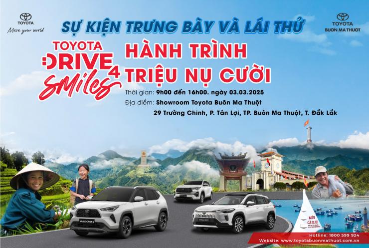 LÁI THỬ HYBRID – CHINH PHỤC “HÀNH TRÌNH TRIỆU NỤ CƯỜI” CÙNG TOYOTA BUÔN MA THUỘT