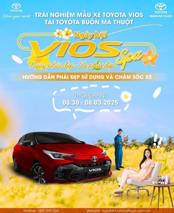 NGÀY PHÁI ĐẸP – XE PHẢI ĐẸP: SỰ KIỆN ĐẶC BIỆT 8/3 TẠI TOYOTA BUÔN MA THUỘT