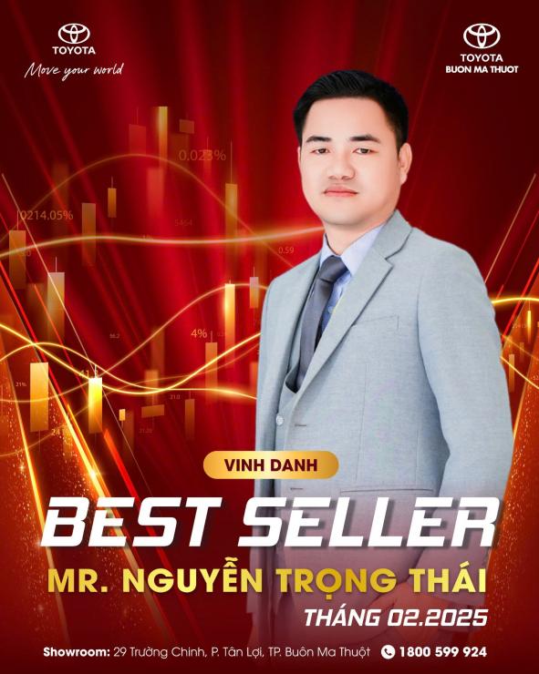 VINH DANH MR. NGUYỄN TRỌNG THÁI – BEST SELLER THÁNG 02.2025