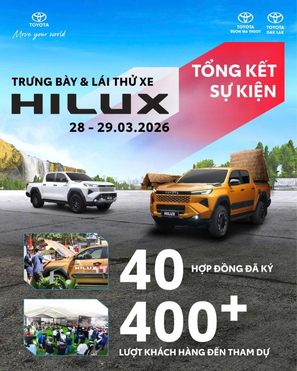 TOYOTA HILUX BỨT PHÁ TẠI ĐẮK LẮK CÙNG TOYOTA BUÔN MA THUỘT