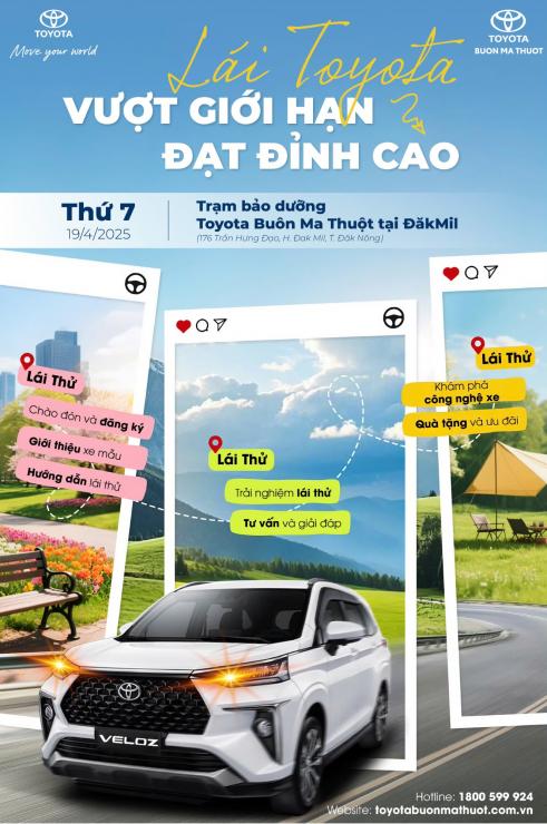 CHẠM VÔ LĂNG – TRỌN HÀNH TRÌNH TRẢI NGHIỆM CÙNG TOYOTA BUÔN MA THUỘT