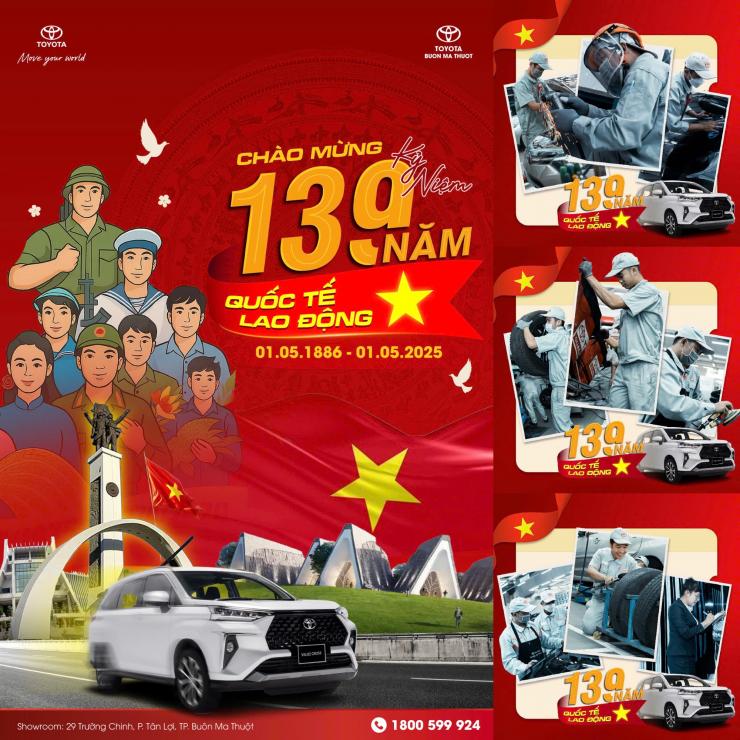 CHÀO MỪNG 139 NĂM NGÀY QUỐC TẾ LAO ĐỘNG 01/05