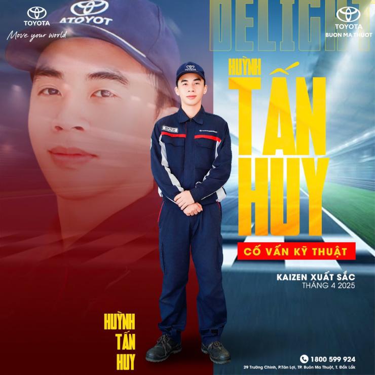 VINH DANH ĐẠI SỨ DELIGHT THÁNG 4/2025 TẠI TOYOTA BUÔN MA THUỘT