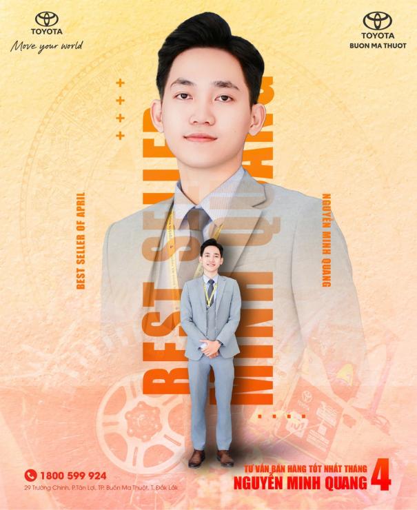 VINH DANH BEST SELLER THÁNG 04 – MR. NGUYỄN MINH QUANG