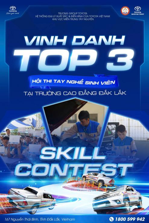 VINH DANH TOP 3 SINH VIÊN XUẤT SẮC NHẤT TẠI HỘI THI TAY NGHỀ SKILL CONTEST 2025