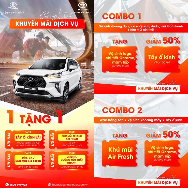 KHUYẾN MÃI DỊCH VỤ THÁNG 6 – ƯU ĐÃI GIẢI NHIỆT MÙA HÈ TẠI TOYOTA BUÔN MA THUỘT