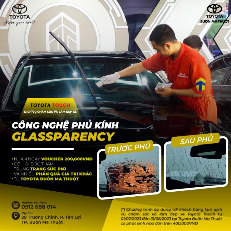 CÔNG NGHỆ PHỦ KÍNH GLASS PARENCY ĐI MƯA KHÔNG CẦN LO NGHĨ