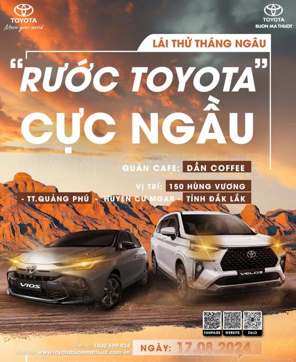 LÁI THỬ THÁNG NGÂU, RƯỚC TOYOTA CỰC NGẦU