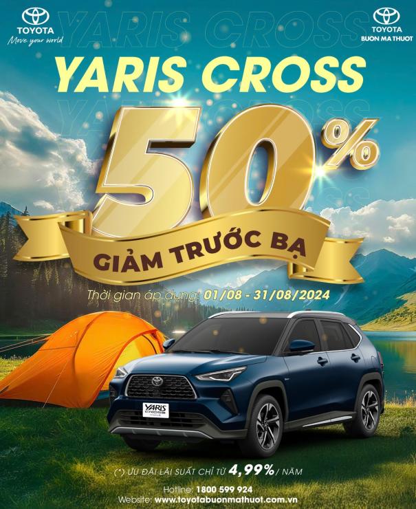 TRỌN THÁNG ƯU ĐÃI – LÁI YARIS CROSS VI VU!