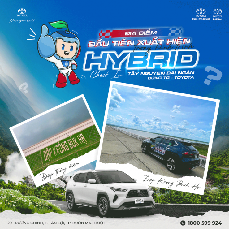 HYBRID CHECK-IN TÂY NGUYÊN ĐẠI NGÀN: KHÁM PHÁ ĐỊA ĐIỂM ĐẦU TIÊN – ĐẬP KRÔNG BÚK HẠ