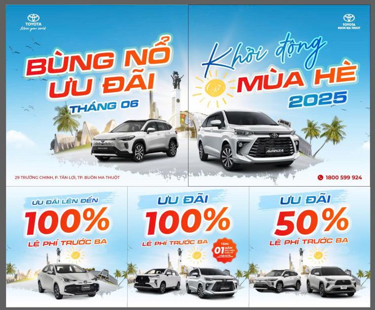 CHẠY NƯỚC RÚT ƯU ĐÃI THÁNG 6 TẠI TOYOTA BUÔN MA THUỘT – CƠ HỘI KHÓ LẶP LẠI!