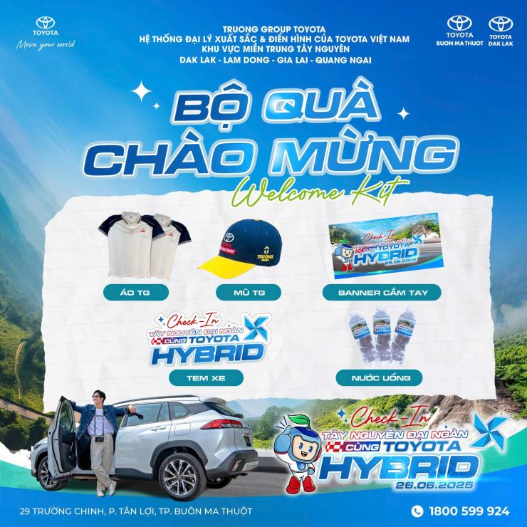 WELCOME KIT – BỘ QUÀ TẶNG CHÀO MỪNG DÀNH RIÊNG CHO KHÁCH HÀNG THAM DỰ HÀNH TRÌNH CHECK-IN TÂY NGUYÊN ĐẠI NGÀN