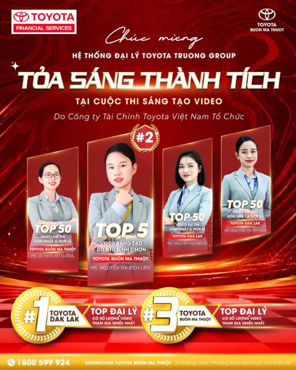 TOYOTA BUÔN MA THUỘT GHI DẤU ẤN TẠI CUỘC THI SÁNG TẠO VIDEO 2026
