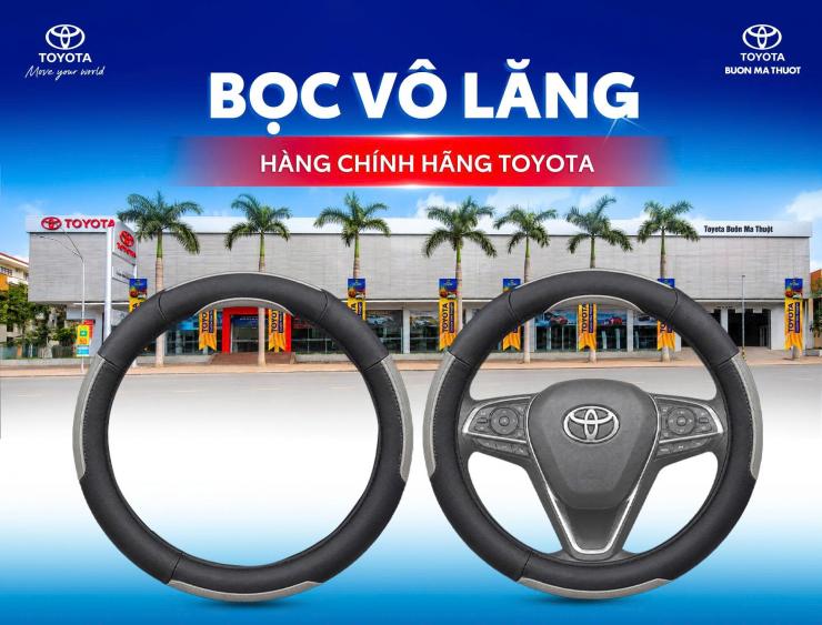 BỌC VÔ LĂNG CHÍNH HÃNG TOYOTA – THOẢI MÁI VÀ CHẮC CHẮN HƠN KHI CẦM LÁI