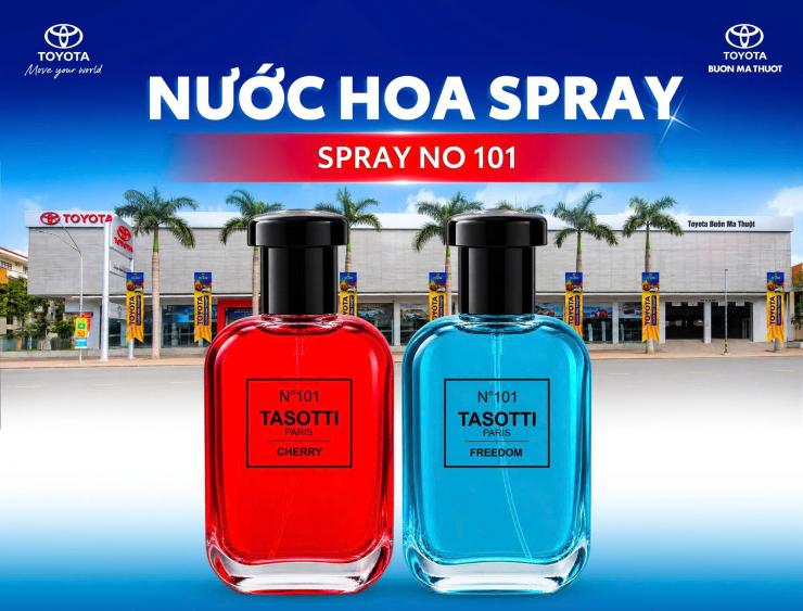 NƯỚC HOA Ô TÔ SPRAY NO. 101 – TẠO DẤU ẤN RIÊNG CHO KHÔNG GIAN NỘI THẤT XE