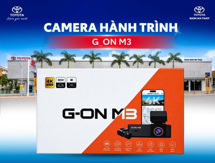 CAMERA HÀNH TRÌNH MSPORT G-ON M3: GIẢI PHÁP GHI HÌNH TOÀN DIỆN CHO XE TOYOTA