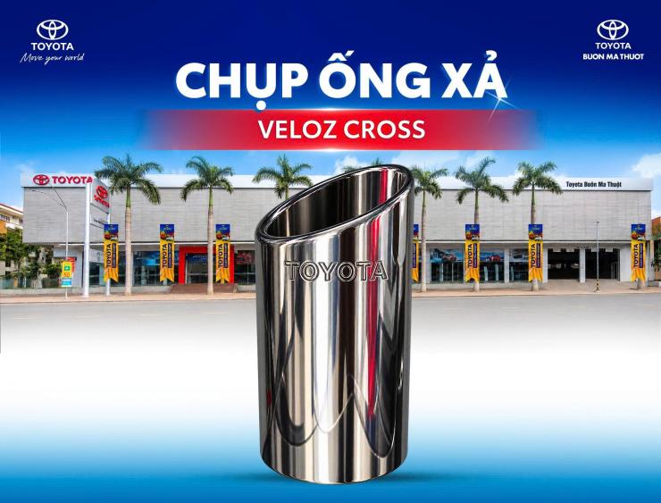 CHỤP ỐNG XẢ TOYOTA VELOZ: PHỤ KIỆN TRANG TRÍ TINH TẾ CHO PHẦN ĐUÔI XE