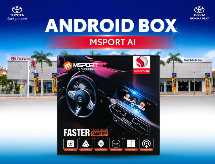 MSPORT AI ANDROID BOX: GIẢI PHÁP NÂNG CẤP MÀN HÌNH ZIN Ô TÔ THÔNG MINH HƠN