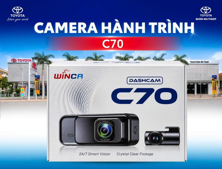 CAMERA HÀNH TRÌNH WINCA C70: GHI LẠI HÀNH TRÌNH TRƯỚC VÀ SAU XE
