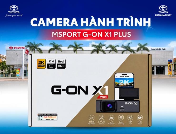 CAMERA HÀNH TRÌNH G-ON X1 PLUS: GIẢI PHÁP GHI HÌNH NHỎ GỌN CHO Ô TÔ