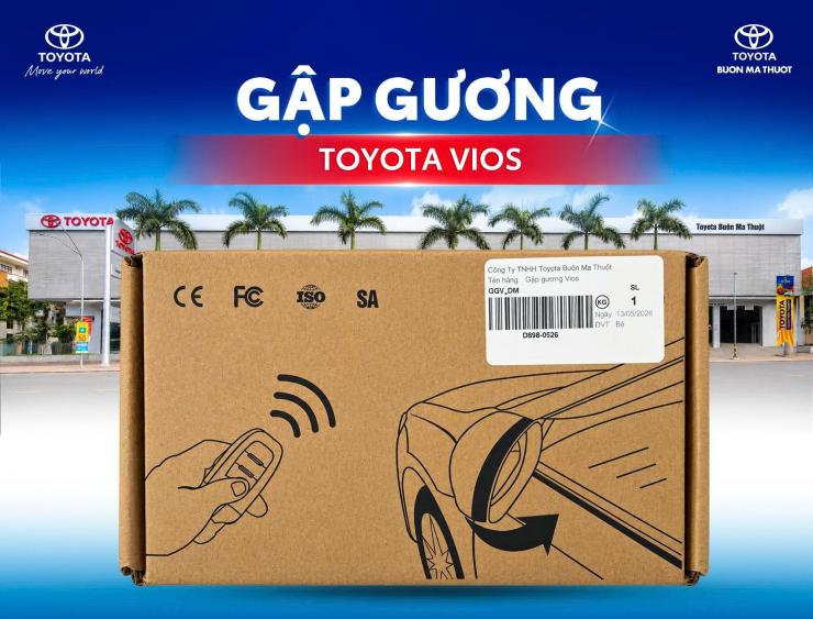GẬP GƯƠNG LÊN KÍNH TỰ ĐỘNG CHO XE TOYOTA VIOS: BỔ SUNG TIỆN ÍCH KHI SỬ DỤNG XE