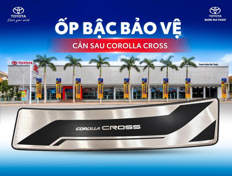 ỐP BẬC BẢO VỆ CẢN SAU TOYOTA: PHỤ KIỆN HỖ TRỢ BẢO VỆ NGOẠI THẤT XE