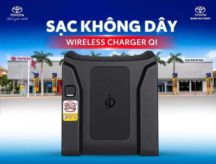 SẠC KHÔNG DÂY TOYOTA: PHỤ KIỆN TIỆN ÍCH GIÚP DUY TRÌ KẾT NỐI TRÊN MỌI HÀNH TRÌNH