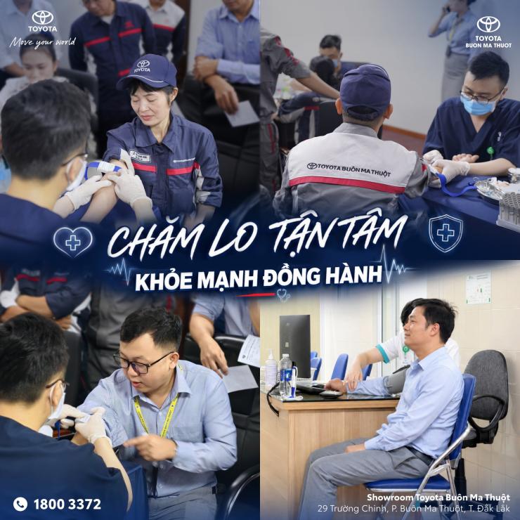 TOYOTA BUÔN MA THUỘT TỔ CHỨC KHÁM SỨC KHỎE ĐỊNH KỲ CHO CÁN BỘ NHÂN VIÊN