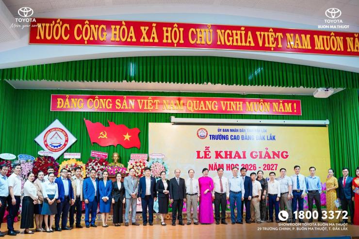 TOYOTA BUÔN MA THUỘT ĐỒNG HÀNH CÙNG SINH VIÊN TRƯỜNG CAO ĐẲNG ĐẮK LẮK TRONG NĂM HỌC MỚI 2026–2027