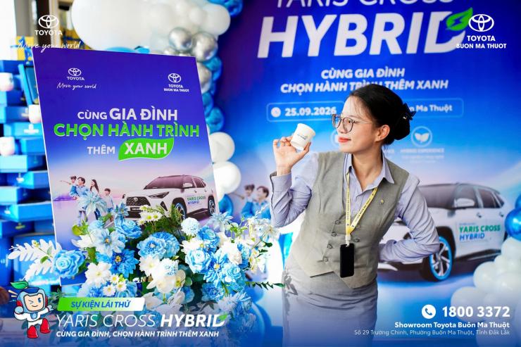 SỰ KIỆN TRẢI NGHIỆM YARIS CROSS HYBRID: CÙNG GIA ĐÌNH CHỌN HÀNH TRÌNH THÊM XANH TẠI TOYOTA BUÔN MA THUỘT