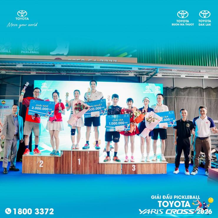 GIẢI ĐẤU PICKLEBALL TOYOTA YARIS CROSS 2026: MỘT NGÀY KẾT NỐI ĐÁNG NHỚ