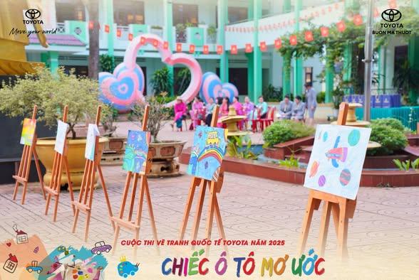 LỄ PHÁT ĐỘNG CUỘC THI VẼ TRANH “CHIẾC Ô TÔ MƠ ƯỚC” 2025 TẠI ĐẮK LẮK CÙNG TOYOTA BUÔN MA THUỘT